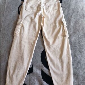 MOTHER Off-White Button-Fly Pants